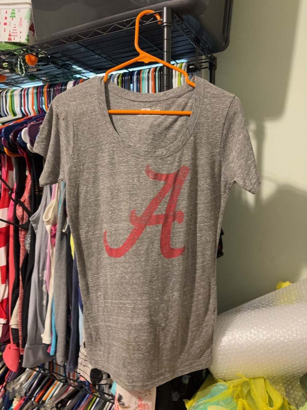 Russell Alabama Crimson Tide Graphic T-Shirt Gray Size M (8-10)